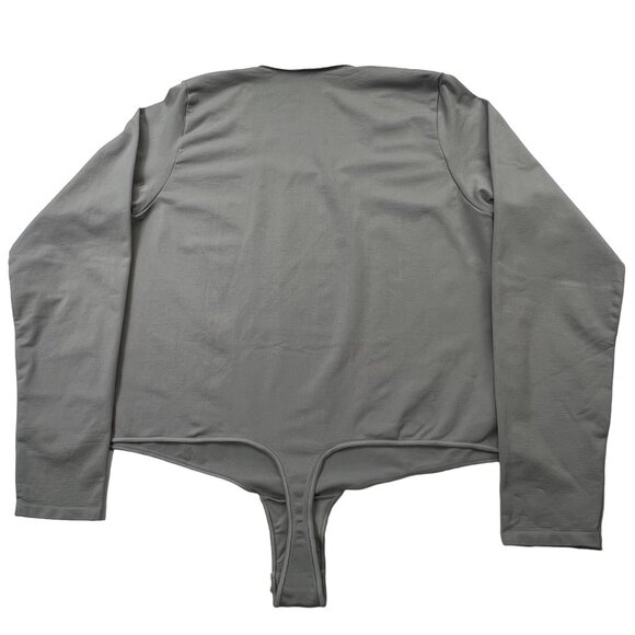 SKIMS Essential Long Sleeve Scoop Bodysuit Pacific 4X/5X - Picture 4 of 12